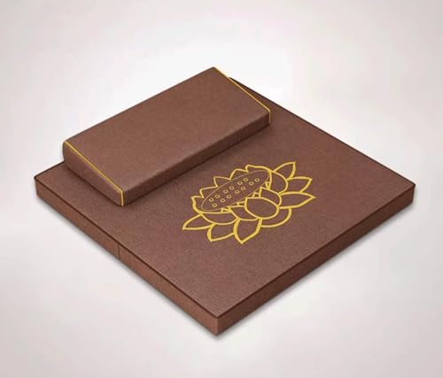 Meditation Mats, Meditation Meditation Mats, Futons, Household Folding, Thickened Fabrics, Coconut Palm, Kneeling Mats(Size:60x60cm(24x24inch),Color:Brown) - color: Brown, size: 60x60cm(24x24inch)
