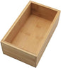 YBM Home Bamboo Storage Boxes without Handle, Organization Storage for Kitchen, Living Room, Bathroom, Office, Small - size: 9.5" L x 5.5" W x 3" H