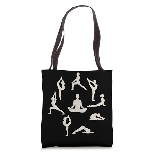 Serene Yoga Poses Meditation Tote Bag