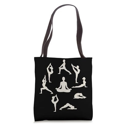 Serene Yoga Poses Meditation Tote Bag