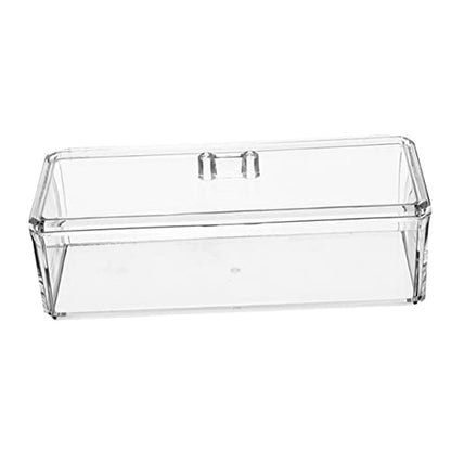 Transparent Storage Box for Jewelry Candy Makeup Versatile Home Organizer Sturdy Design for Desk and Table Use Keeps Items Neat and Tidy