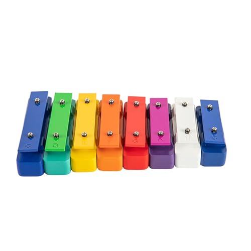 8 Tone Sound Brick Colorful Metal Durable Soundboard Glockenspiel Percussion Instrument Glockenspiel Percussion Instrument