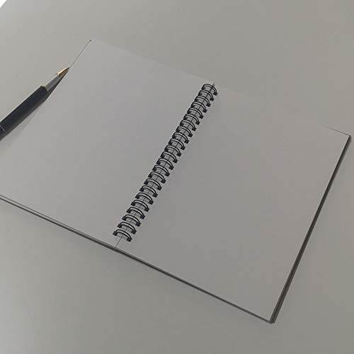 YUREE A5 Spiral Notebook Blank, 100gsm Thick Paper & Hard Kraft Cover, 60 Sheets (120 Pages), 8.35" x 5.9", Brown, 5 Pack - color: Brown Hardcover-Blank