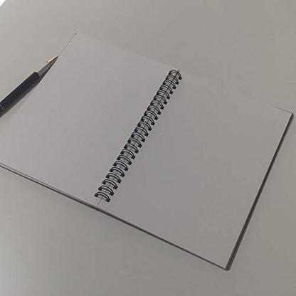 YUREE A5 Spiral Notebook Blank, 100gsm Thick Paper & Hard Kraft Cover, 60 Sheets (120 Pages), 8.35" x 5.9", Brown, 5 Pack - color: Brown Hardcover-Blank