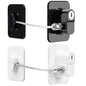 Fridge Lock, 2PCS Upgraded Refrigerator Lock for Freezer, Cabinets and Drawers, Air Fryer, Closets, Windows, Doors, Durable ABS with Adhesive Backing, Easy Install, No Tools Needed, Black & White - color: Black/White