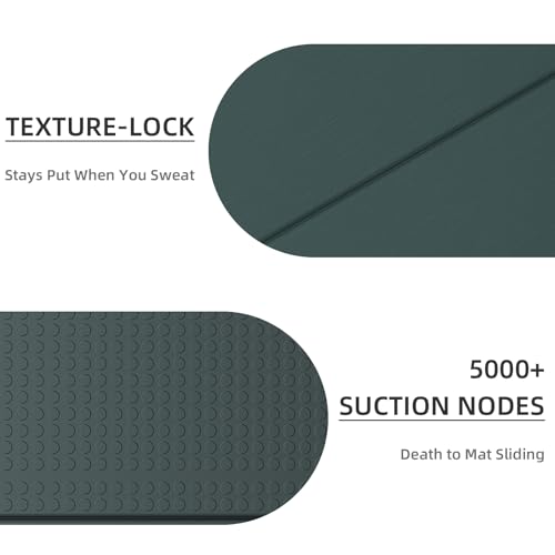 Foldable Yoga Mat 0.32 inches Thick(8mm), SGS Certified POE Material, Non Slip, 71 x 24 inches, Foldable for Travel, Pilates, Camping, Environmental Sports Mat, Odorless