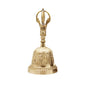 Lseqow Tibetan Hand Bell, Handmade Hand Bell Buddhist Bell Tea Meditation Alarm Prayer Tibetan Bell Dorje Vajra Buddhist Bell