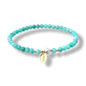 Morchic 4mm Natural Gemstone Beads Stretch Bracelet for Women, With Freshwater Pearls, Energy Gem Birthday Gift for Her 7.2” - color: Amazonite