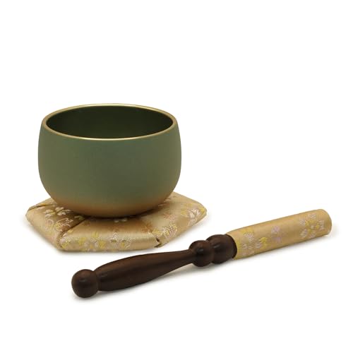 Modern & Stylish Japanese Singing Bowl, Beautiful Sound, Buddhist Altar Cocoon Bowl Shape Small Orin Bell, Japanese Designed, Crafted in Japan, Meditation, Mindfulness, Healing Sound