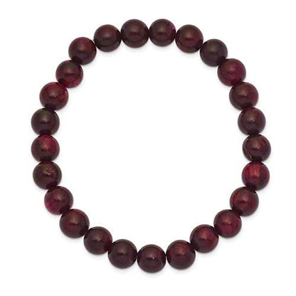 Sandalwood Bracelet for Women Men Buddhist Prayer Strand Chandan Bracelet Handmade Stretchable Elastic Sandalwood Beaded Wristbands for Yoga Meditation - style: Red Sandalwood 8mm