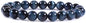 Angelstones Handmade Natural Healing Gemstone 8mm Round Beads Stretch Crystal Bracelet 7 Inch Unisex - color: Blue Tiger Eye