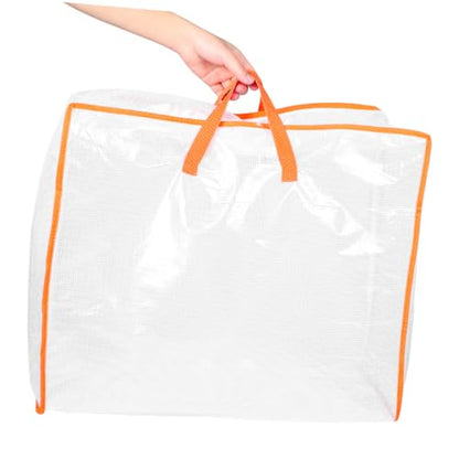 KESYOO Transparent Storage Bag for Clothes Comforters and Blankets Large Capacity Organizer with Window for Moving and Travel