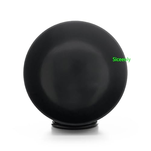 10 inch C Note Life of Flower Black Crystal Singing Bowl Root Chakra Meditation Sound Healing with Durable Carrying Case Suede Mallet Striker O-ring - size: 10 inch C NOTE