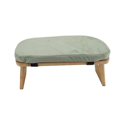 Meditation Bench, Folding Kneeling Meditation Stool, Removable Cushion Stool with Magnetic Locking Hinges, Ideal for Indoor & Outdoor Yoga & Prayer (Green) - color: Green