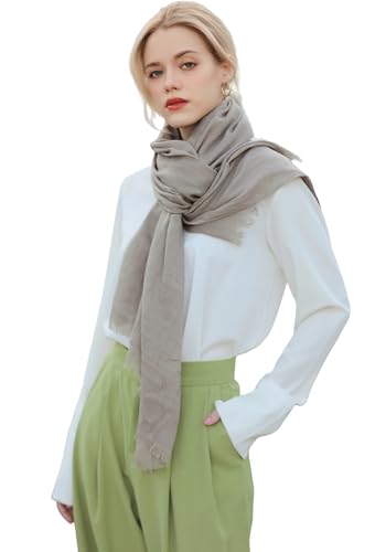 Pashmina Shawl Party Wraps Evening Dress Bridesmaid Long Cotton Scarves for Wedding - color: Khaki 32