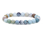Keleny Gem Semi Precious Gemstones 8mm Round Beads Crystal Stretch Bracelets 7 Inch Unisex - color: Multicolor Amazonite