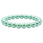 Amazing Gemstone Crystal Bracelet for Women Men's Gifts - Protection Healing Crystal Bracelet - 8mm Gemstone Beaded Stretchable Bracelet Pulseras Para Hombres Mujer Stocking Stuffers Mothers Day Gift (Pistachio Pearl) - color: Pistachio Pearl