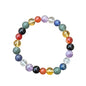 The Alchemist's Arcanum Adjustable Beaded Wrist Accessory for Men and Women, Stretch Fit Stone Bead Jewelry for Daily Wear and Gifting - color: 7CHAKRA