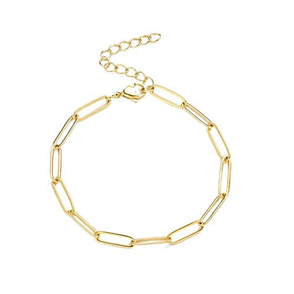 3mm Diamond Classic Tennis Bracelet for Women Dainty, Gold Jesus Cross Bracelets Trendy, 14K Gold Plated Heart/Evil Eye/Pearl/Starfish & Seashell Charm Bracelets for Women Bulk - style: Paperclip-Gold