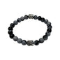 VIE Buddha Bracelet - style: Snowflake Obsidian