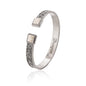 Montana West Wrangler Cuff Bracelet for Women Western Turquoise Adjustable Open Bangle Silver Plated Carved Floral Cowgirl Country Jewelry - color: Silver-White
