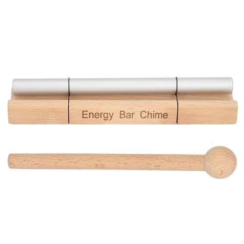Wood Meditation Chime Bell, Aluminum Alloy Hand Chime with Cherry Wood Handle, Single Tone Mindfulness Percussion Instrument for Yoga Relaxation and Classroom Use (Type 1) - size: Type 1