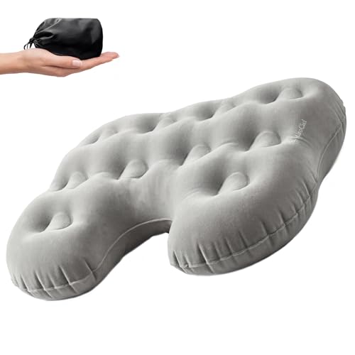 Inflatable Stadium Seat Cushion: Portable & Lightweight Airplane Seat Cushion - Ideal for Office Chairs, School Bleachers, Stadium Seats, Wheelchairs, Ergonomic Travel Air Pad