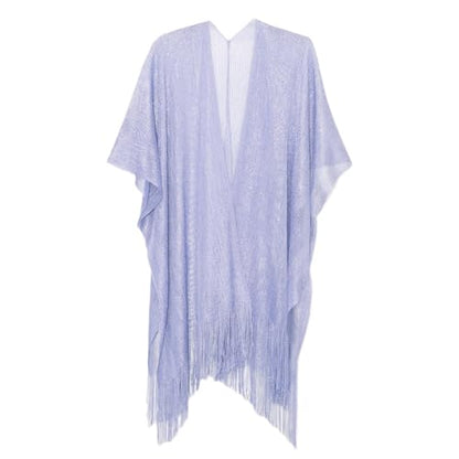 Sparkle Metallic Evening Shawls for Women formal Party Dresses Beach Travel Cardigan Shawl Wrap for Swimsuit - color: S-lilac