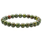 Amazing Gemstone Crystal Bracelet for Women Men's Gifts - Protection Healing Crystal Bracelet - 8mm Gemstone Beaded Stretchable Bracelet Pulseras Para Hombres Mujer Stocking Stuffers Mothers Day Gift (Dragon Bloodstone) - color: Dragon Bloodstone