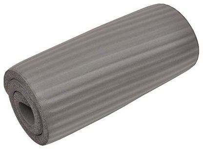Fitvids All Purpose 1/2-Inch Extra Thick High Density Anti-Tear Exercise Yoga Mat and Knee Pad with Carrying Strap, Multiple Colors - color: Gray