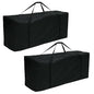 Outdoor Patio Cushion Storage Bags 68Inch Waterproof Extra Large Patio Furniture Cover Cushion Storage Bag with Handle and Zipper - color: 2 Pack