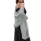 Womens Scarf Pashmina Shawls and Wraps for Evening Dresses Like Chiffon Silk Scarf for Bridal Weddings - color: Green-2