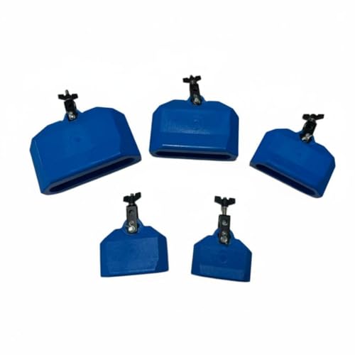 Qianly Percussion Block High and Low Pitch Mountable Percussion Block for Percussionists, Studio Sound Production, Blue - color: Blue