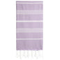Lina Turkish Beach Towel Peshtemal (38" x 71"), Sand-Free, Large & Quick-Dry, Lightweight Pool Towels for Travel, Soft 100% Turkish Cotton & Pre-Washed, Ideal for Spa or Bath, Lilac - color: Lilac