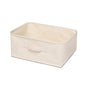 Foldable Storage Bins with Lids Cotton Canvas Rectangular Storage Box Ideal for Organization Lightweight and Durable (13.78 x 9.65 x 6.1) - size: 13.78 x 9.65 x 6.1"