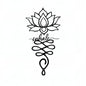 JBCHUCI Lotus Flower Wall Decor - 23.7”x12.6” Black Metal Yoga Meditation Wall Art, Boho Zen Sculpture for Home Living Room, Bedroom, Office, Spiritual Gift & Mindfulness Decor for Yoga Lovers