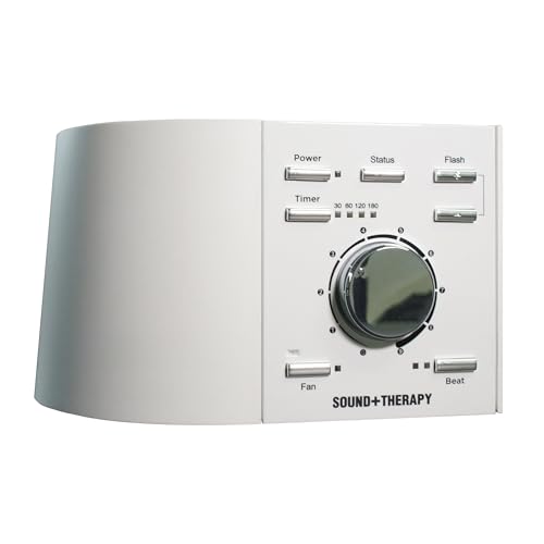Adaptive Sound Technologies Sound + Therapy - Comprehensive Therapy Experience for Optimal Sleep Environment - Gamma Light & Soothing Noise - Precision Volume Dial - Relaxation Support