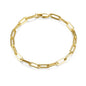 Bracelet for Women 14K Gold Plated Dainty Chain Simple Jewelry - style: Paperclip Chain