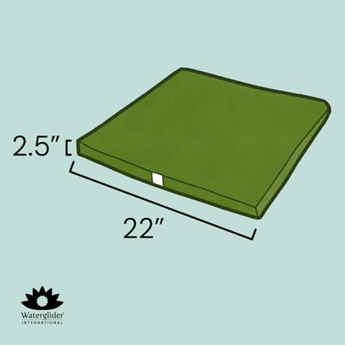 Zabuton, Eclipse line, Buckwheat Filled Meditation Cushion, 23" x 23" - color: Natural