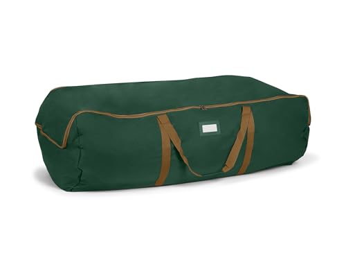 Covermates Keepsakes Storage Duffel Bag, Heavy Duty 600D Polyester, Reinforced Handles, ID Window, Dual Zipper Closure, Closet Garage Attic Organization for Bulky Items, Green - color: Green Heavy Duty Polyester, size: 48W x 24D x 18H
