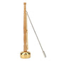 Copper Brass Handbell, Buddhism Wooden Handle Brass Handbell Singing Scripture Implement Buddhist Supplies Hand Clocks Supplies