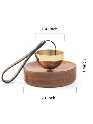 Portable Mini Singing Bowl Set Beautiful sound and look Little Tibetan Singing Bowl Set | Easy To Play | Chakra therapy, hand beaten | Creates Beautiful Sound for Healing, Meditation & Relaxation - color: Light color