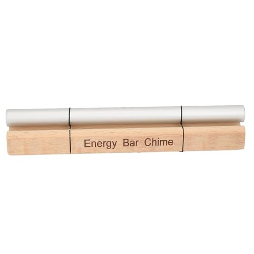 Single Tone Energy Chime for Mindfulness Meditation, Solo Hand Chime with Mallet, Cherry Wood and Aluminum Alloy Sound Healing Bell for Yoga Prayer Stress Relief (Sun)