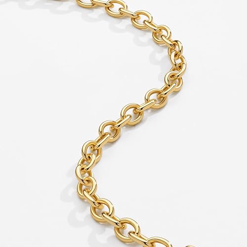 3mm Diamond Classic Tennis Bracelet for Women Dainty, Gold Jesus Cross Bracelets Trendy, 14K Gold Plated Heart/Evil Eye/Pearl/Starfish & Seashell Charm Bracelets for Women Bulk - style: Paperclip-Gold