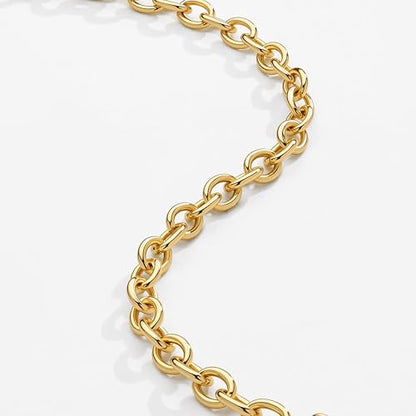 3mm Diamond Classic Tennis Bracelet for Women Dainty, Gold Jesus Cross Bracelets Trendy, 14K Gold Plated Heart/Evil Eye/Pearl/Starfish & Seashell Charm Bracelets for Women Bulk - style: Paperclip-Gold