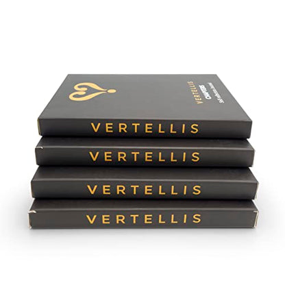 Vertellis Chapters : Undated Journal for Gratitude, Reflection & Self Care | Gratitude Journal, Self-Care Journal & Daily Journal with Quotes and Prompts. 100+ pages. Vegan Leather Hardcover