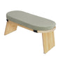 Foldable Meditation Bench with Cushion,Bamboo Meditation Stool,Portable Kneeling Stool,Prayer Bench,Green,Wood Color - color: Green,wood Color