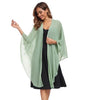 TONGFANTFL Shawls Wraps for Evening Wedding Party Chiffon Scarf Soft Bridal Wraps Wedding Guest Shawl Coverage - color: Dusty Sage