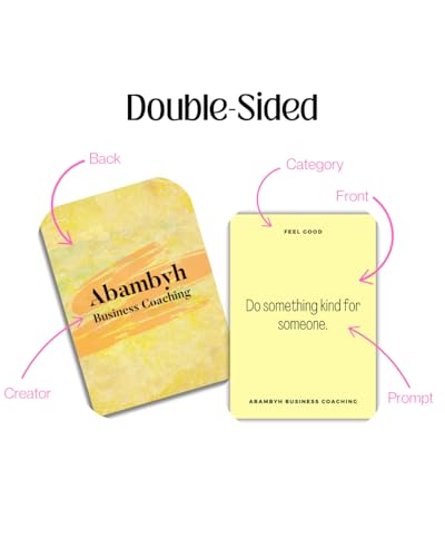 Abambyh Business Coaching's Business Prompt Cards | Daily Business Motivation | Prompt for Business Plan | Spark Ideas | Business Writing Prompts