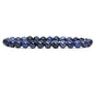 Angelstones Handmade Natural Healing Gemstone 6mm Round Beads Stretch Crystal Bracelet 7 Inch Unisex - color: Dumortierite